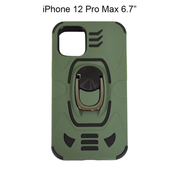 IPHONE 12 PRO MAX 6.7 ARMOUR MAGNET RING CASE GREEN