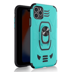 IPHONE 11 6.1 ARMOUR MAGNET RING ROBO CLIP CASE TURQUOISE